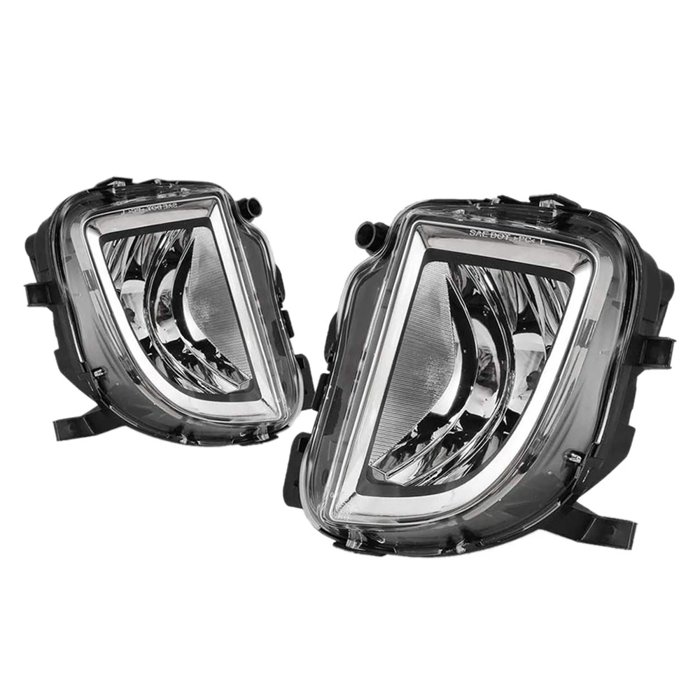 

For -GOLF MK6 Jetta 2010-2015 Front Bumper Fog Lights Bumper Lamps Clear Lens 5K0941699E 5K0941700E