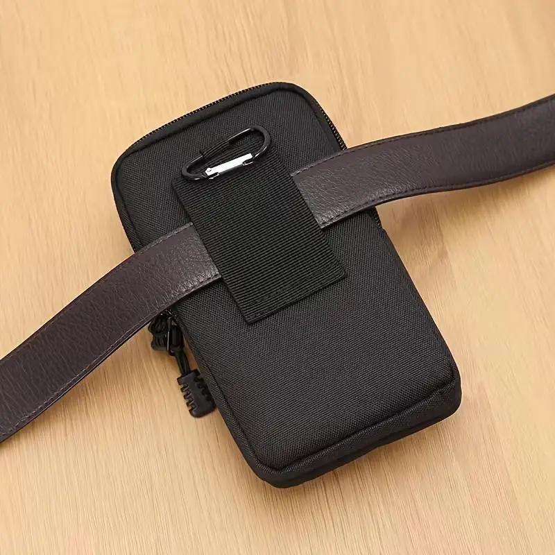New Vertical Waist Bag, Man Belt Pouch Mobile Phone Bags For Men Phone Case Molle Pack, Small Tactical Duty Belt Storage Bag