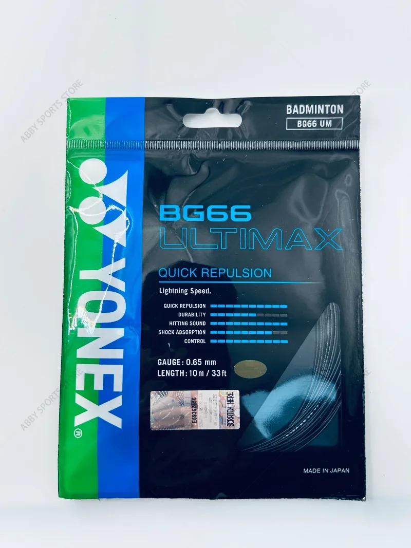 YONEX New Badminton Racket String YY BG66UM High-quality String, High Elasticity And Durable Network String BG66 ULTIMAX