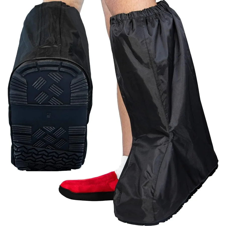 

Water Resistant Walking Boot Cover for Medical Orthopedic Boots With AntiSlip Heavy Duty Sole Rain Snow Resistant Medical Boot