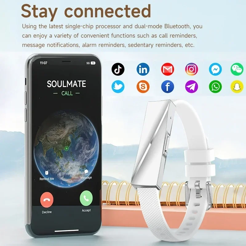 

Браслеты Смарт-браслет Сердечный ритм Артериальное давление Кислород в крови Мониторинг сна 170 спортивных режимов Трекер Электронные часы