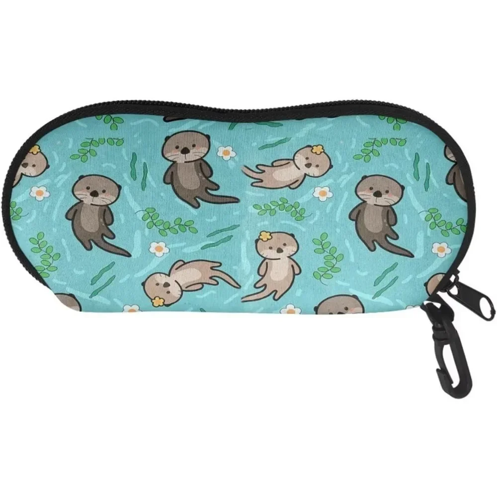 Otter Bril Etui Prints Zachte Bril Opbergdoos Outdoor Reizen Draagbare Anti-Druk Zonnebril Tas