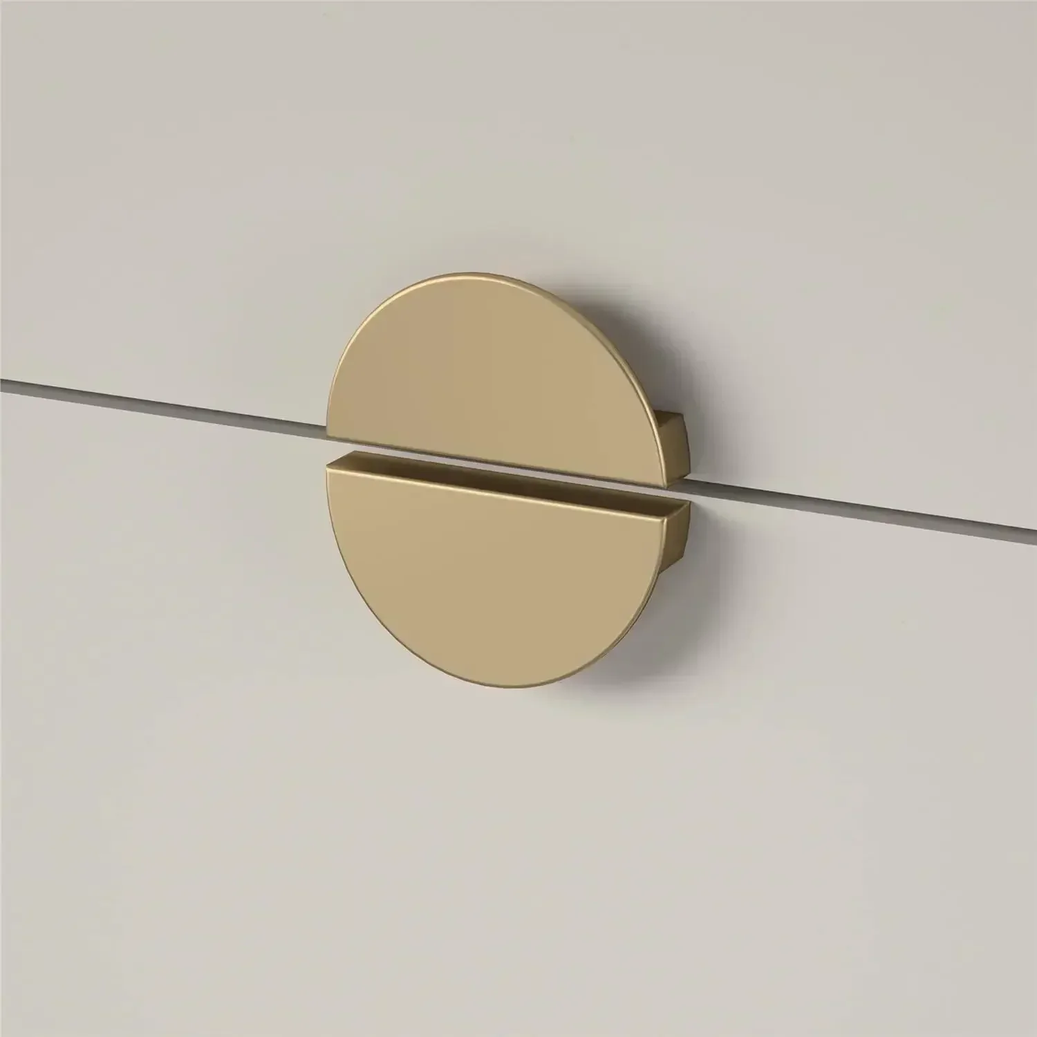 Cómoda con cajones Novofree Kelly-5, blanco/taupe