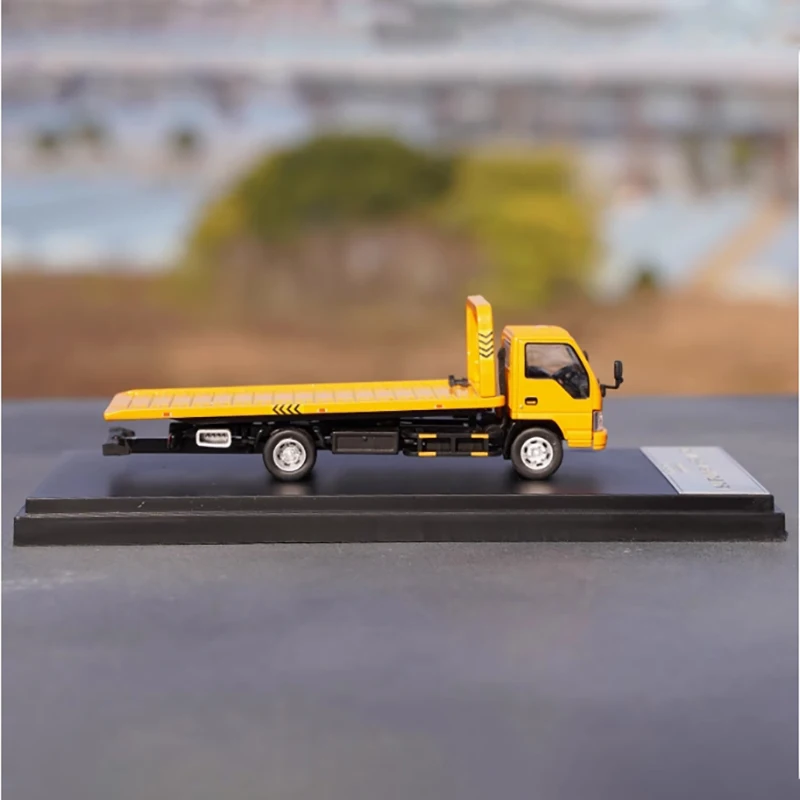 

Diecast 1: 64 Scale Yellow Flatbed Car Alloy Car Model N Series Simulation Finished Car Hobby Collecting Children's Toys