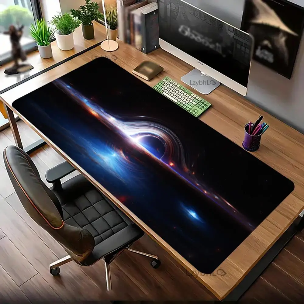 

Milky Way Galaxy Mouse Pad Large Computer Office Game Table Mats XXL Rubber Anti-slip Gaming Keyboard Mousepads Long Desk Pads