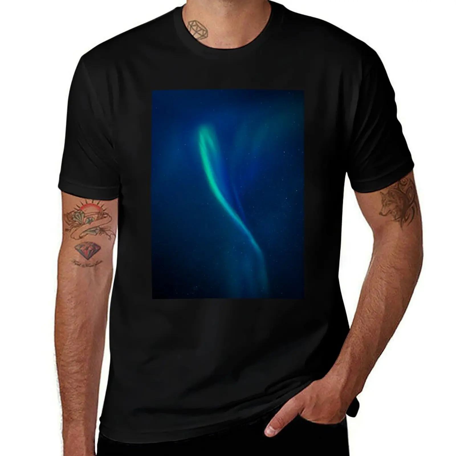 Aurora Borealis # 6 T-Shirt Plus Size Loose Short Sleeve Top T-Shirt