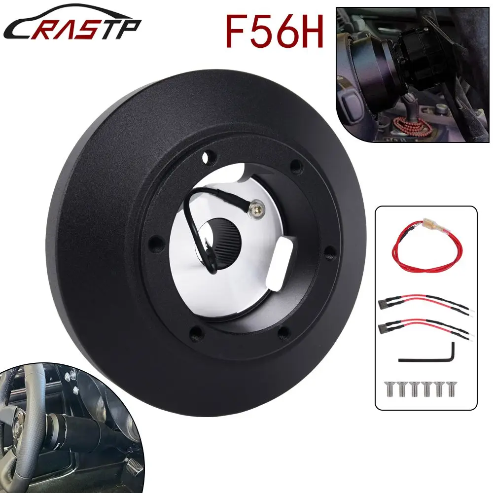 RASTP-F56H Steering Wheel 6 Hole Short Hub Adapter Boss Kit For Mini Cooper 2013 For BMW F30 2011 for Toyota Supra 2019 QR071