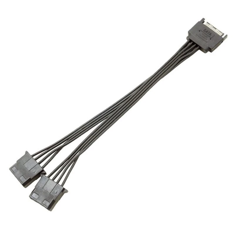 Servidores PC Computadora Dura 15pin 1 Macho a Gran 4pin Cable alimentación del cable alimentación del divisor