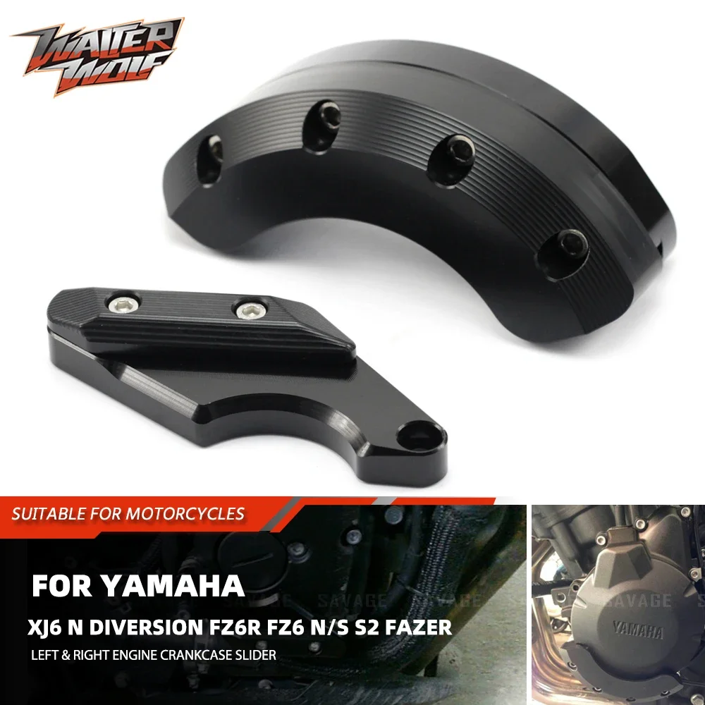 

For YAMAHA XJ6 N Diversion FZ6R FZ6 N/S S2 Fazer Engine Crankcase Oil Pump Guard Cover Slider Protector Motorcycle Accessories