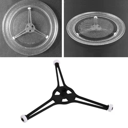 Vassoio a forma di triangolo per forno a microonde per parti a microonde piatto in vetro piatto da 24.5cm all'ingrosso e Dropship