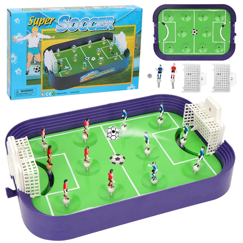 Indoor Funny Mini Hand Finger Sports Table Soccer Compete Foosball Game Kids Adults Small Tabletop Football Toys