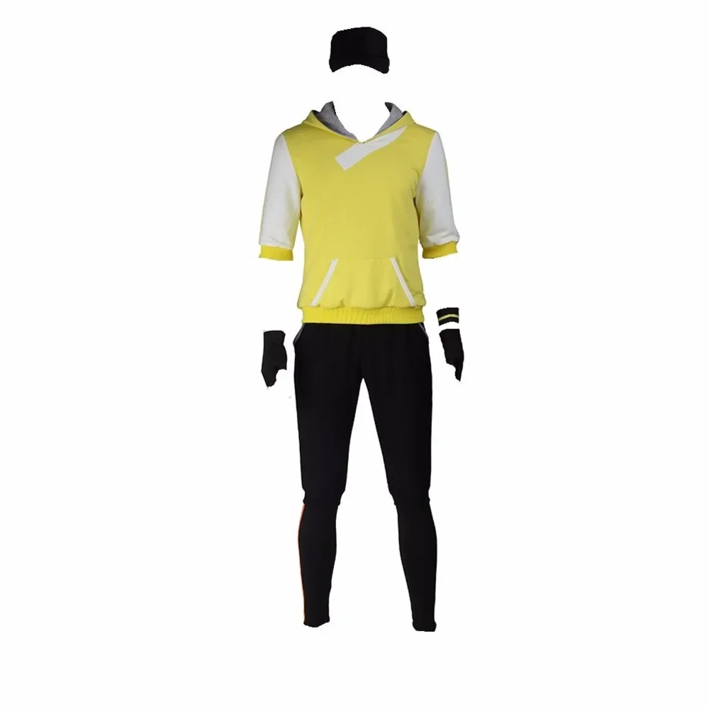 

Men's Go Teams Trainer Cosplay Costume Yellow Suit