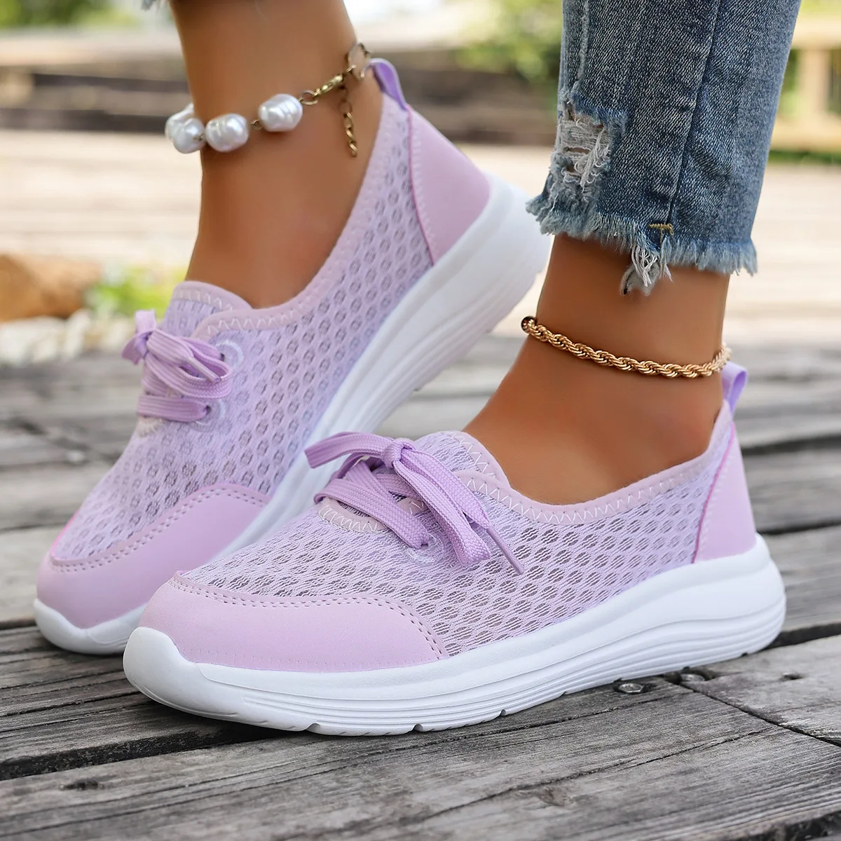 

Women's large-sized autumn new flip-top lazy shoes, casual women's shoes with one foot, low-top flat walking shoes