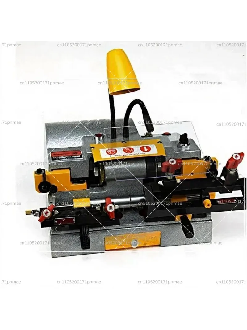 Horizontal Double-Head Key Duplicating Machine 120W Multifunctional Gear Cutting Tool for Locksmith Security Key Copying