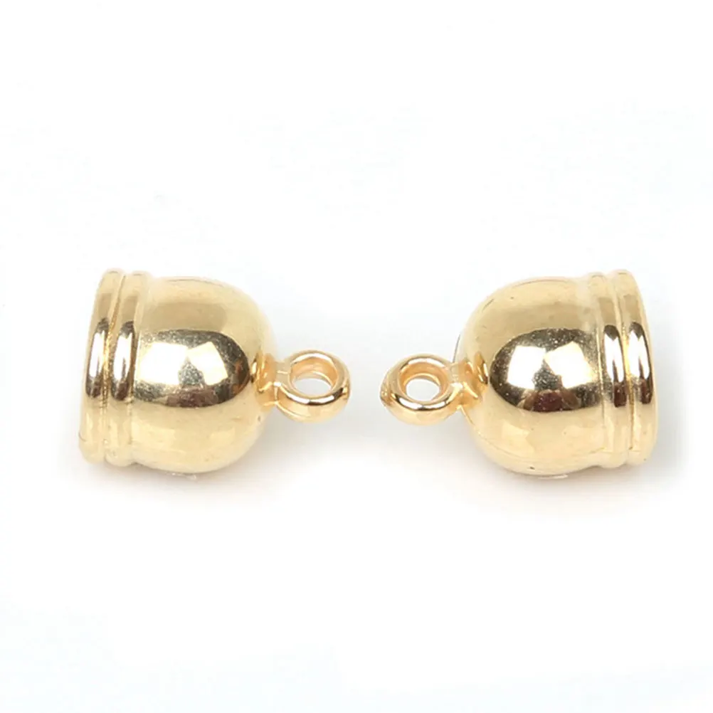 

150 Pcs Bell Bead Accessories Craft Spacer Beads for Jewelry Spacers Crafts Big Hole Making Rope End Bracelet