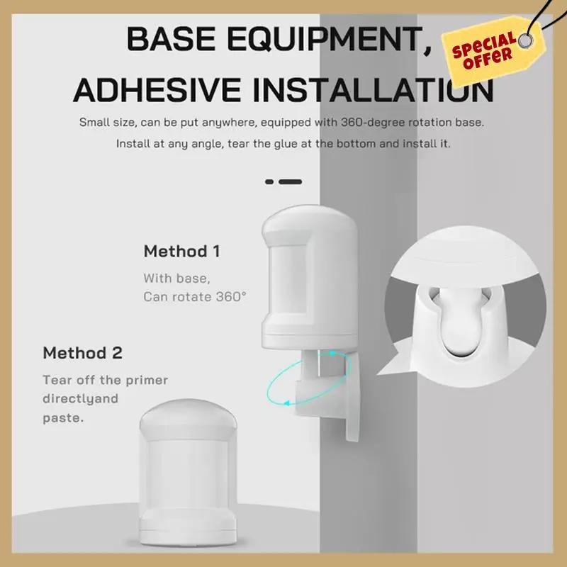 1 шт. Zigbee умный датчик присутствия человека инфракрасный датчик света детектор с сигнализацией для домашнего офиса