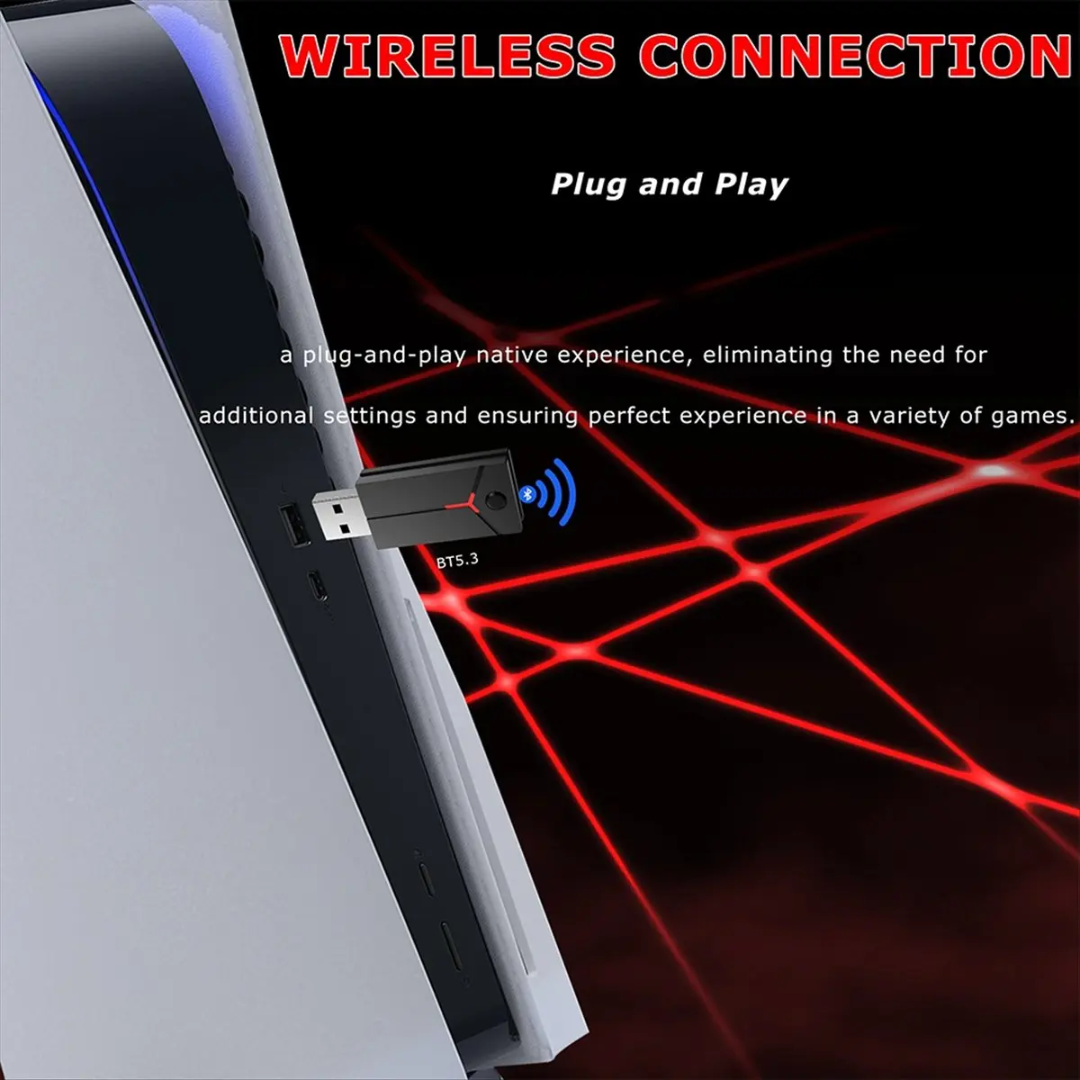 

Преобразователь беспроводного игрового адаптера для QRD Spark N5/QRD S3/ Stick/Dualshock4, белый