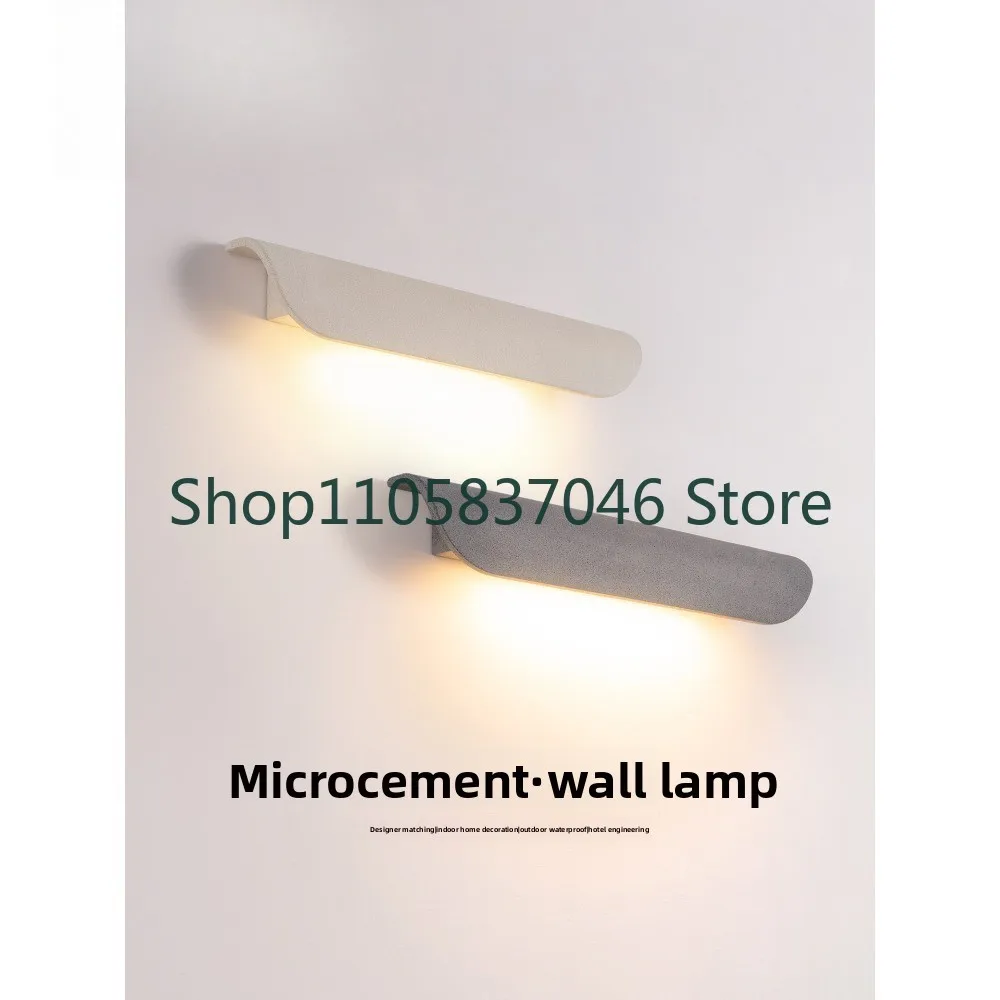 Wall lamp tile villa wall lamp outdoor waterproof store sign decoration cement frosted stone entrance door