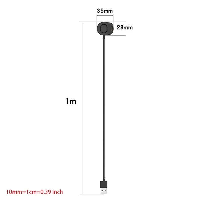 USB Charger Clip Cradle Cable Charging Dock Station for-Suunto 7 Smart Watch
