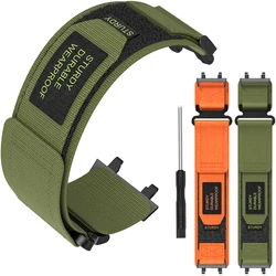 Pulseira de náilon para huami amazfit t-rex 3 pulseira de relógio para amazfit trex3 smartwatch ao ar livre loop esporte pulseira com ferramenta