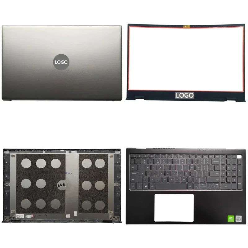 New For Dell Inspiron 15 5508 5509 LCD Back Cover Front Bezel Upper Palmrest Bottom Case Keyboard Hinges Laptop Accessories