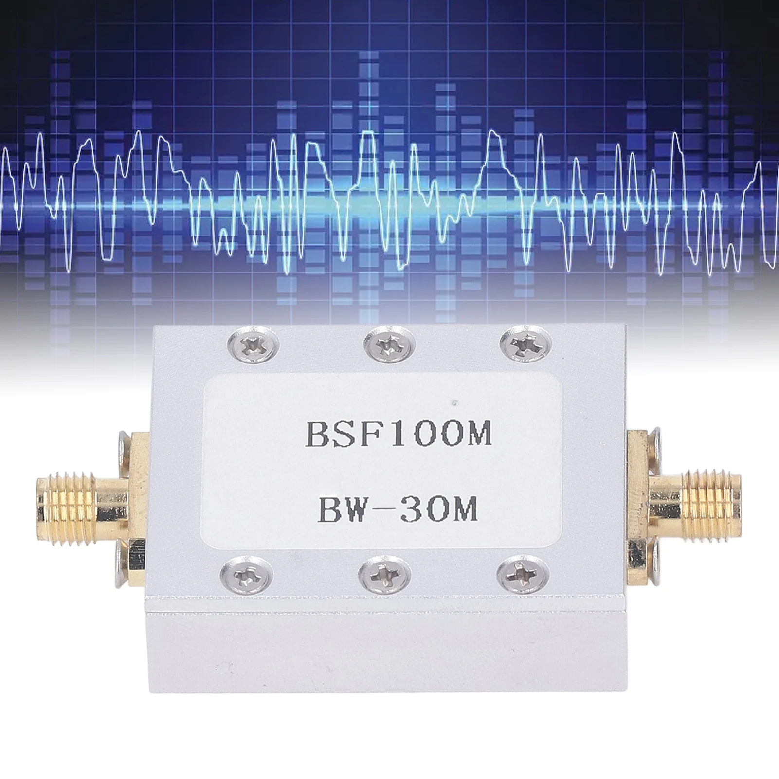 CNC Aluminum Alloy Shell Passive Notch Filter Broadcast FM Band Stop Filter Band Stop Filter 88‑108M Anti FM Interference