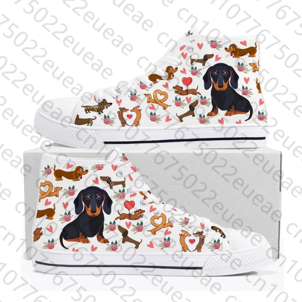 Cute Dachshund Print Sports Shoes Mens Womens Teenager Kids Children Sneakers Pet Dog Casual Sneaker Couple Custom Shoes