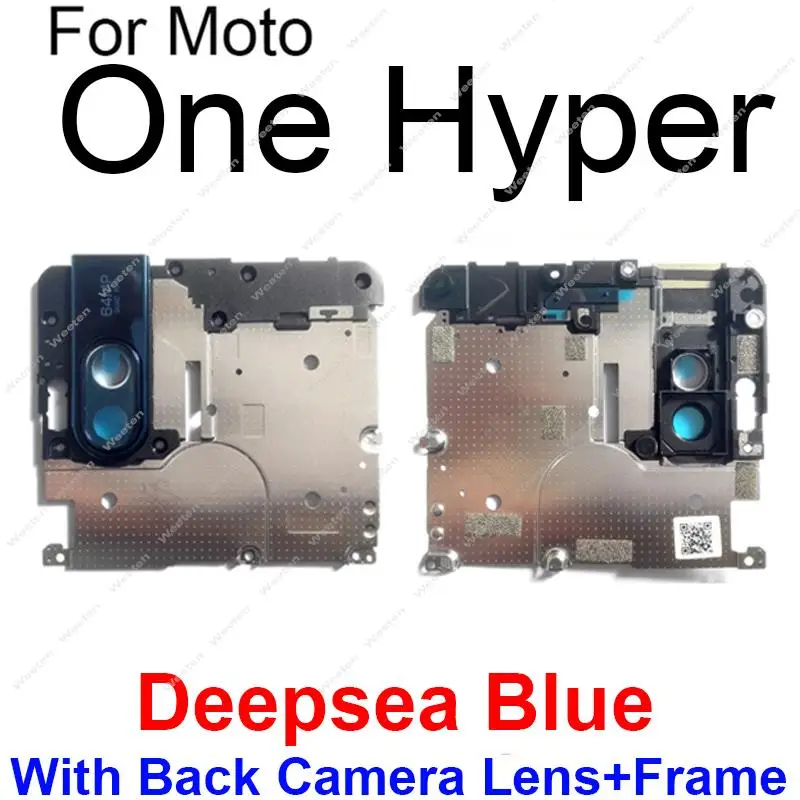For Motorola Moto One Vision One Action One Hyper Mainboard Holder Shell With Rear Camera Lens Frame Professional Repair Parts