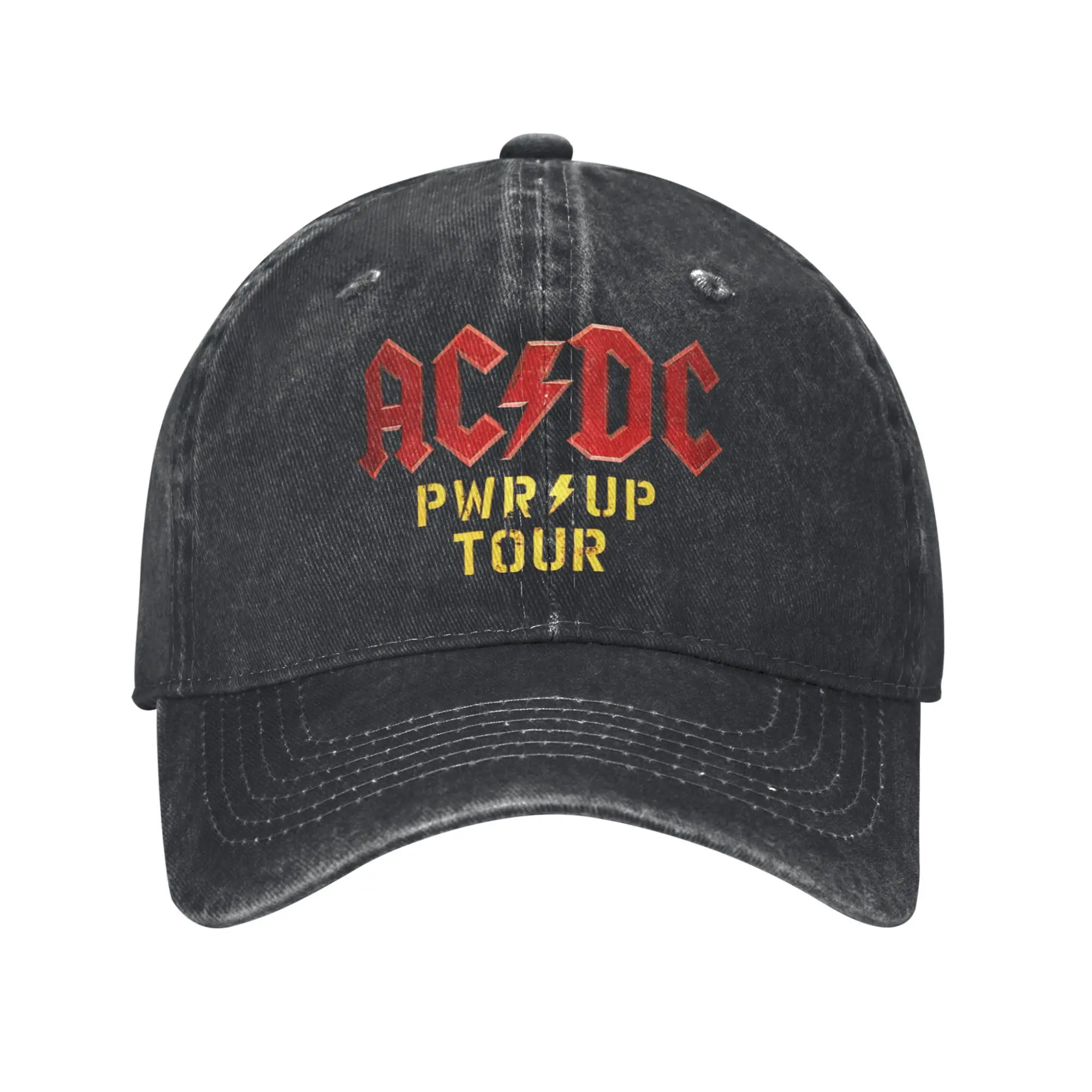 Hombres Mujeres ACs Power Up DCs World Tour Gorras Usar Gorra de béisbol Vintage Band Fan Pwr Up Concierto Trucker Hat Ajustable