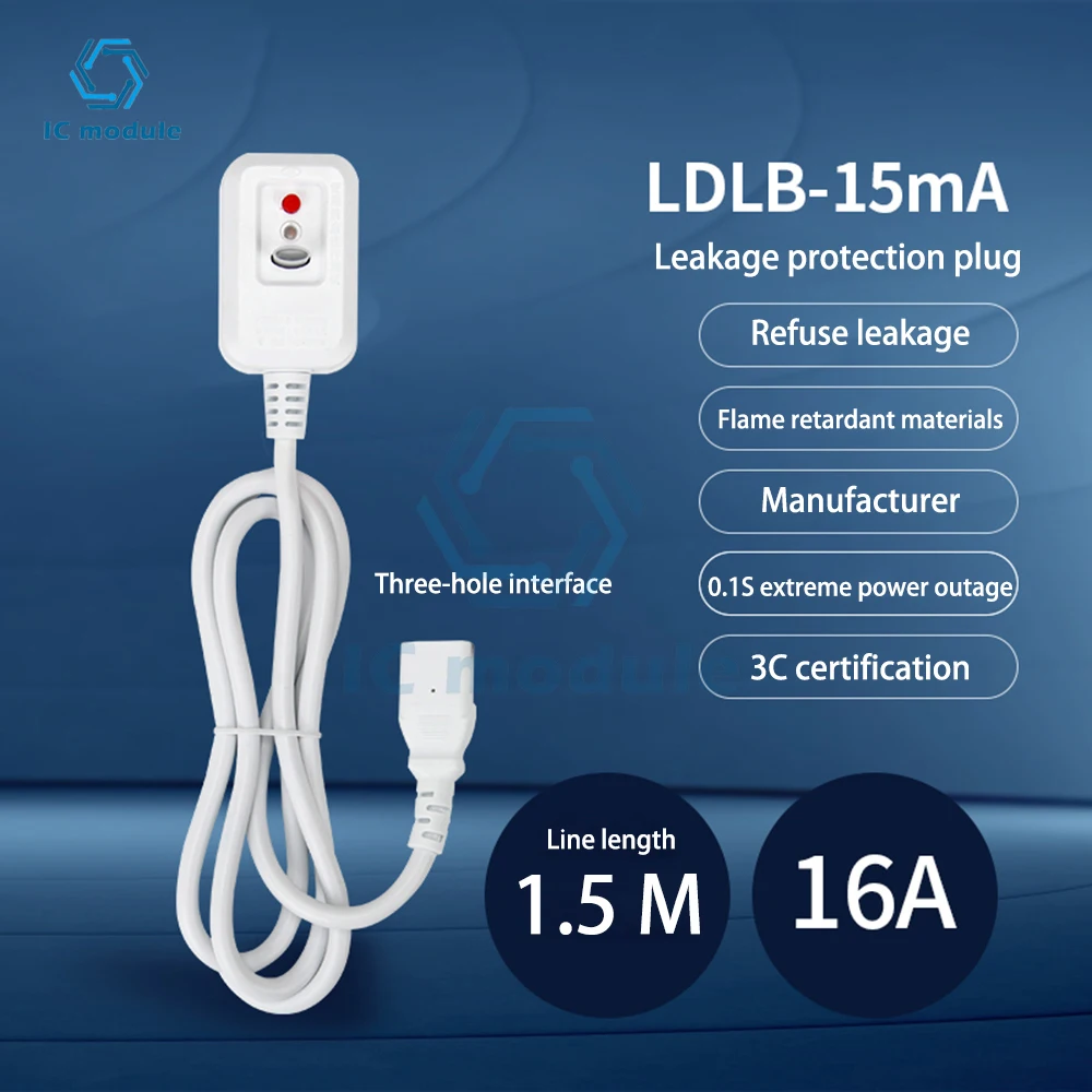 10A/16A Anti-leakage lightning Protector ป้องกันการรั่วซึมปลั๊กป้องกันการรั่วซึมอะแดปเตอร์ Home Circuit Breaker SWITCH