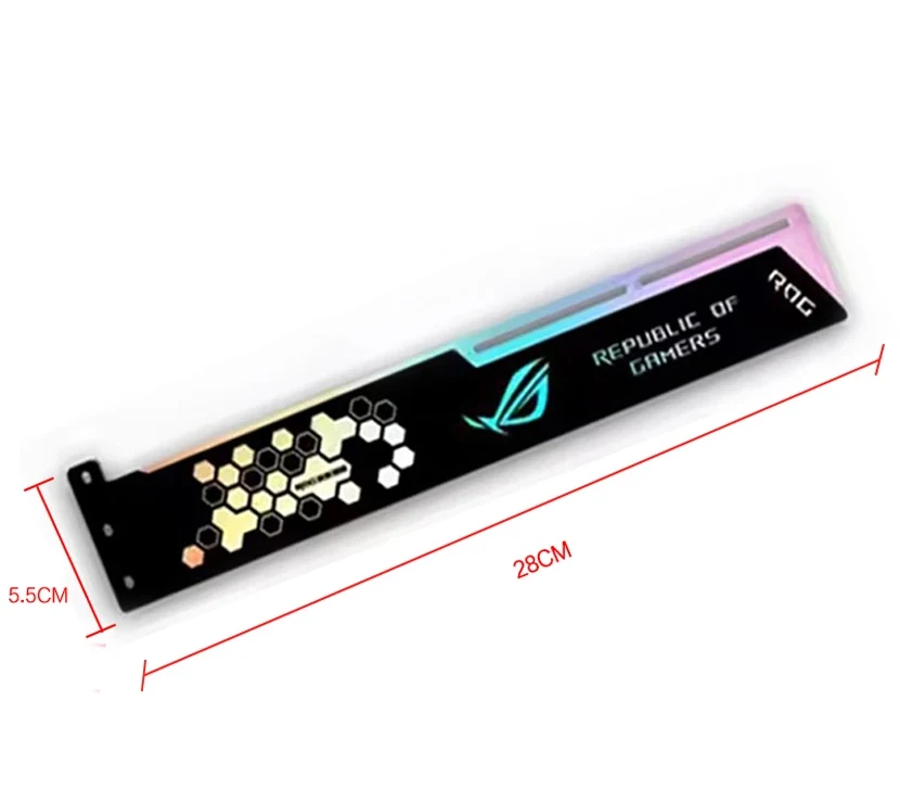 GPU-Halter 5 V ARGB VGA-Unterstützung 3090 3080 4090 Grafikkartenhalterung M/B AURA SYNC, MOD Gamer-Schrank-Dekoration – Detail 4