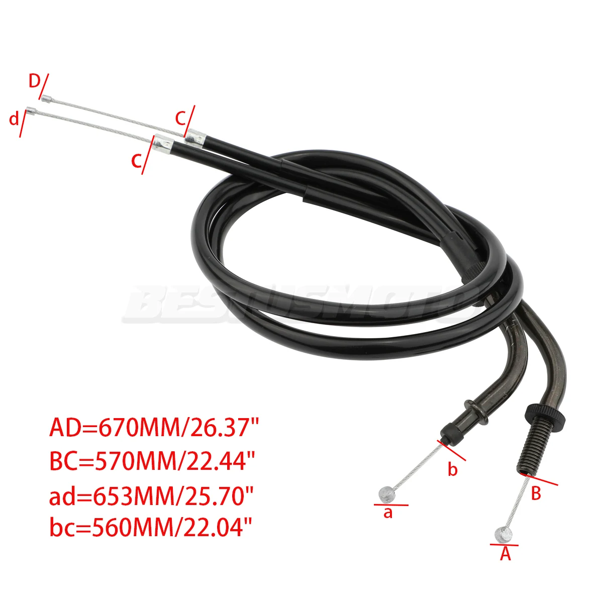 Motorcycle Throttle Cable For Yamaha VMAX12 V-MAX (JP) 1990-1999 VMX12 V-MAX 1200 VMAX1200 Vmax 1200 1988-2007