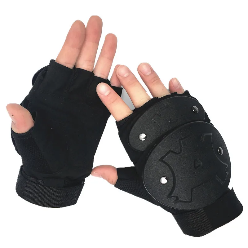 War God Tortoise Shell Anti Riot Half Finger Tactical Gloves