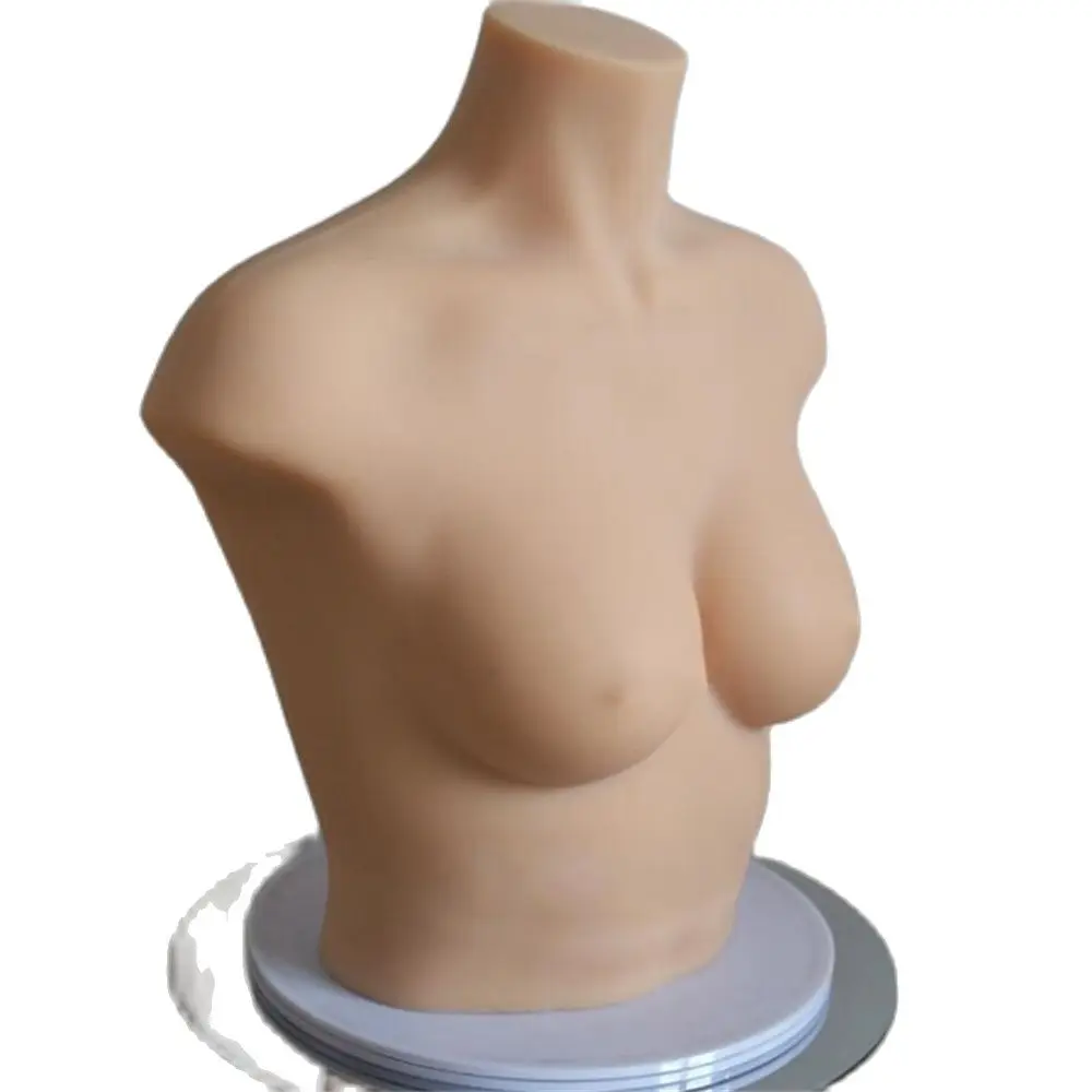 Real Silicone Female Mannequin Body Bust, Soft Imitation Model, Underwear, Bra, Display Props Doll, Cloth Art, D070