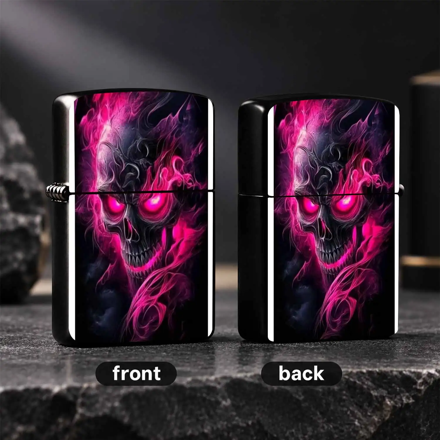 Creative Neon Pink Flame Skull Pattern Exquisite Lighter Cool Stylish Portable Daily Accessory Ideal Unique Gift for Friends Trendy Decorative Item Suitable for All Kinds of Daily Usage Scenarios A Hu A Humorous And Interesting blanket
