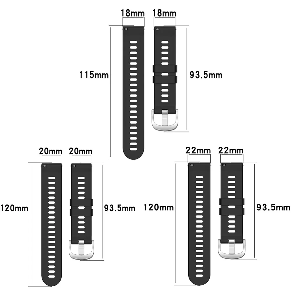 BEHUA 18 مللي متر/20 مللي متر/22 مللي متر الفرقة ل Garmin Forerunner 255 265 255S 265S SmartWatch حزام الرياضة معصمه اكسسوارات سهلة صالح سوار