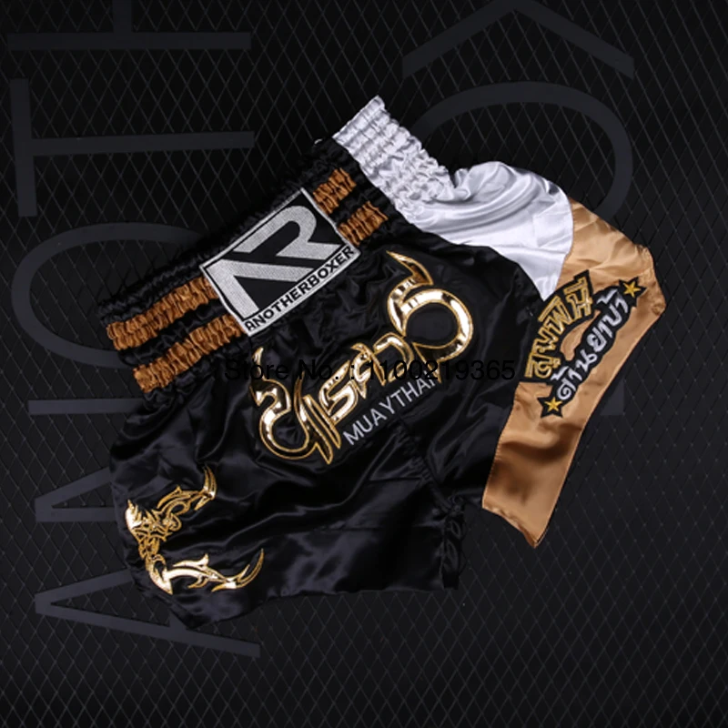 Pantalones cortos de Muay Thai, pantalones cortos de boxeo morados para hombres, mujeres y niños, ropa de gimnasio de satén para artes marciales, pantalones cortos de lucha con jaula de Kickboxing