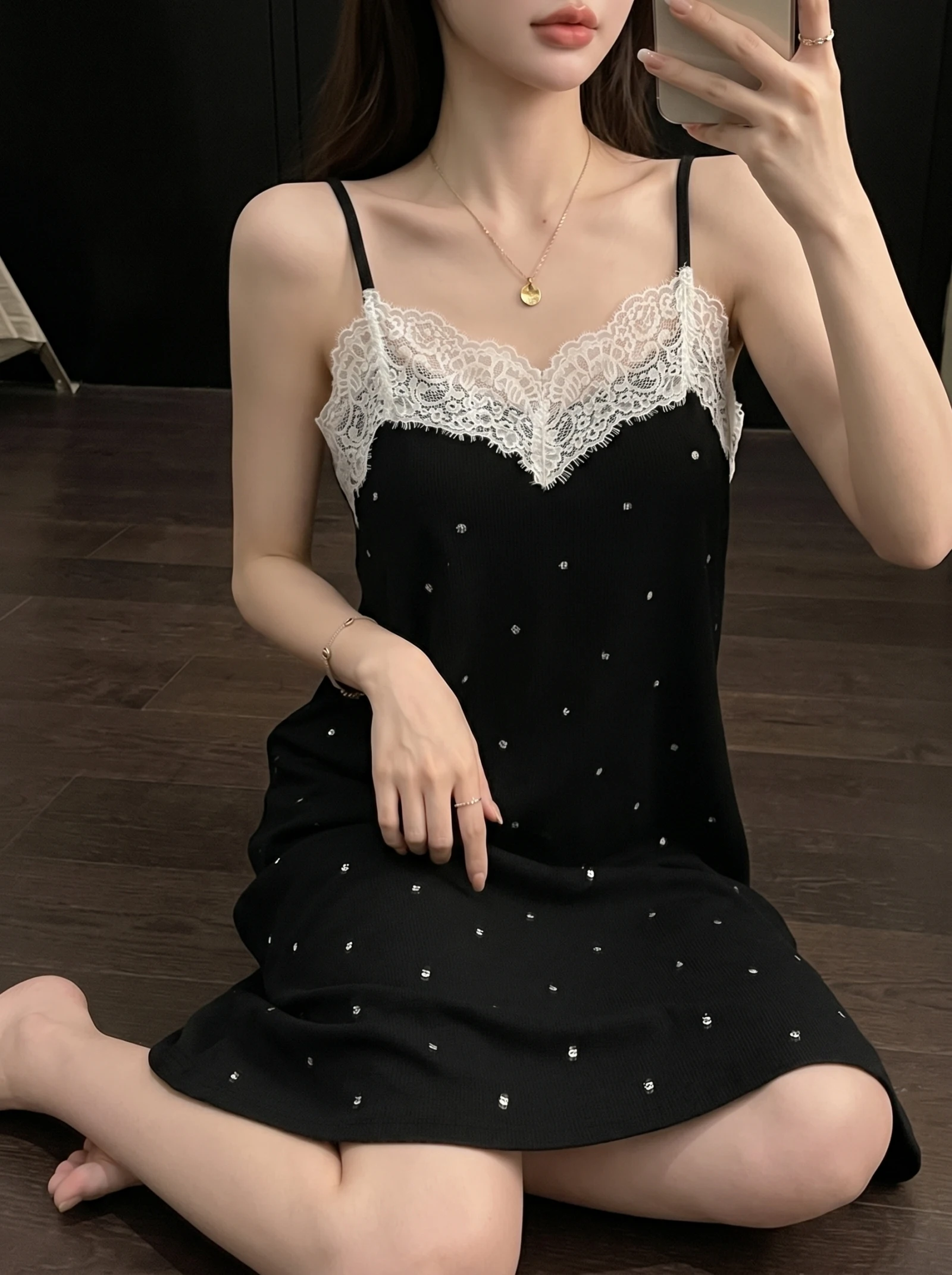 camicia-da-notte-in-pizzo-modal-victoria-sexy-e-dolce-estiva-indossabile-anche-all'aperto-con-imbottitura-sul-petto-abbigliamento-per-la-casa-vestibilita-ampia-maniche-corte