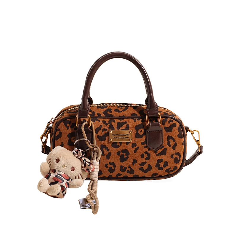 

Women Leopard Print Shoulder Bag Luxury Designer PU Leather Handbag Fashion Brand Crossbody Bag Ladies Casual Tote Messenger Bag