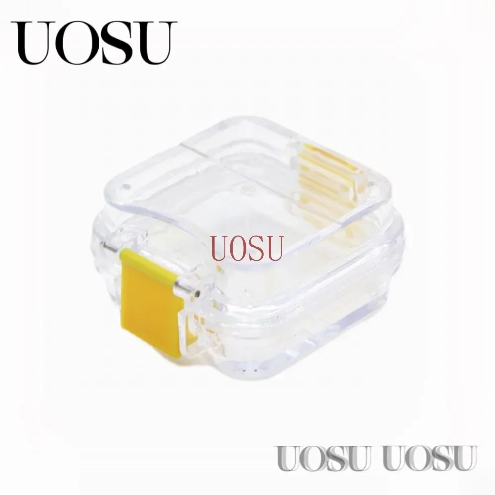 50/10Pcs Small Dental Crown Box Denture Tooth Box With Transparent Film Denture Storage Box Molar Brace  Teeth Tool Material