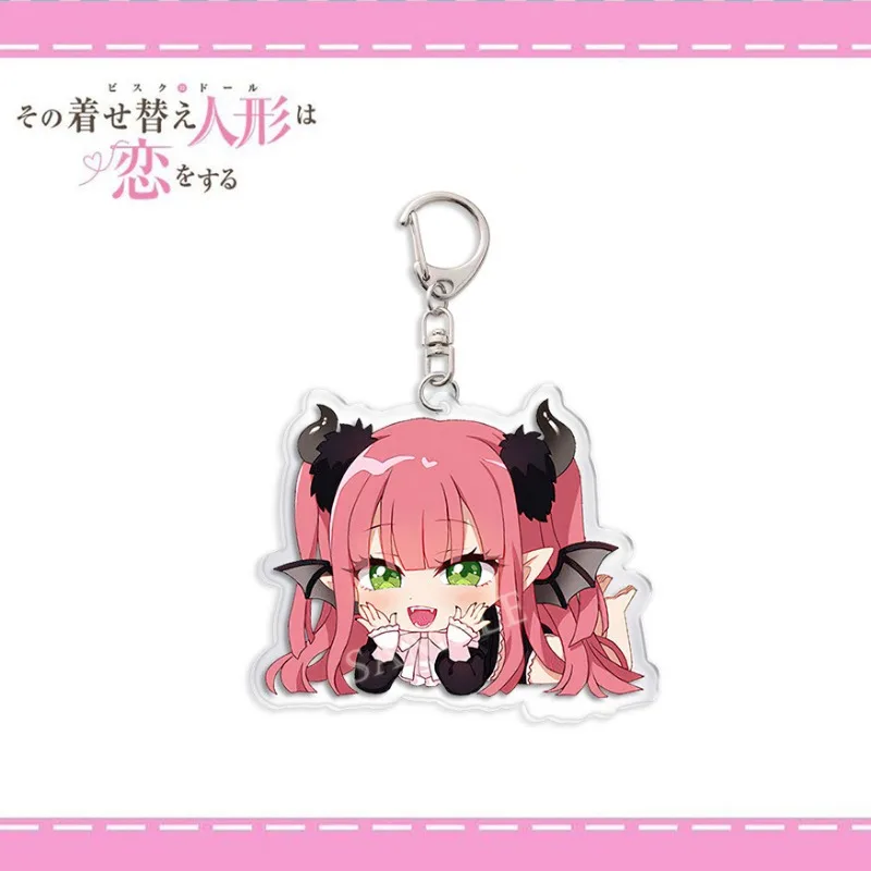 My Dress Up Darling Anime Keychain Gojo Wakana Kitagawa Marin Acrylic Key Chain Woman Q Version Bag Pendent Decor Accessories