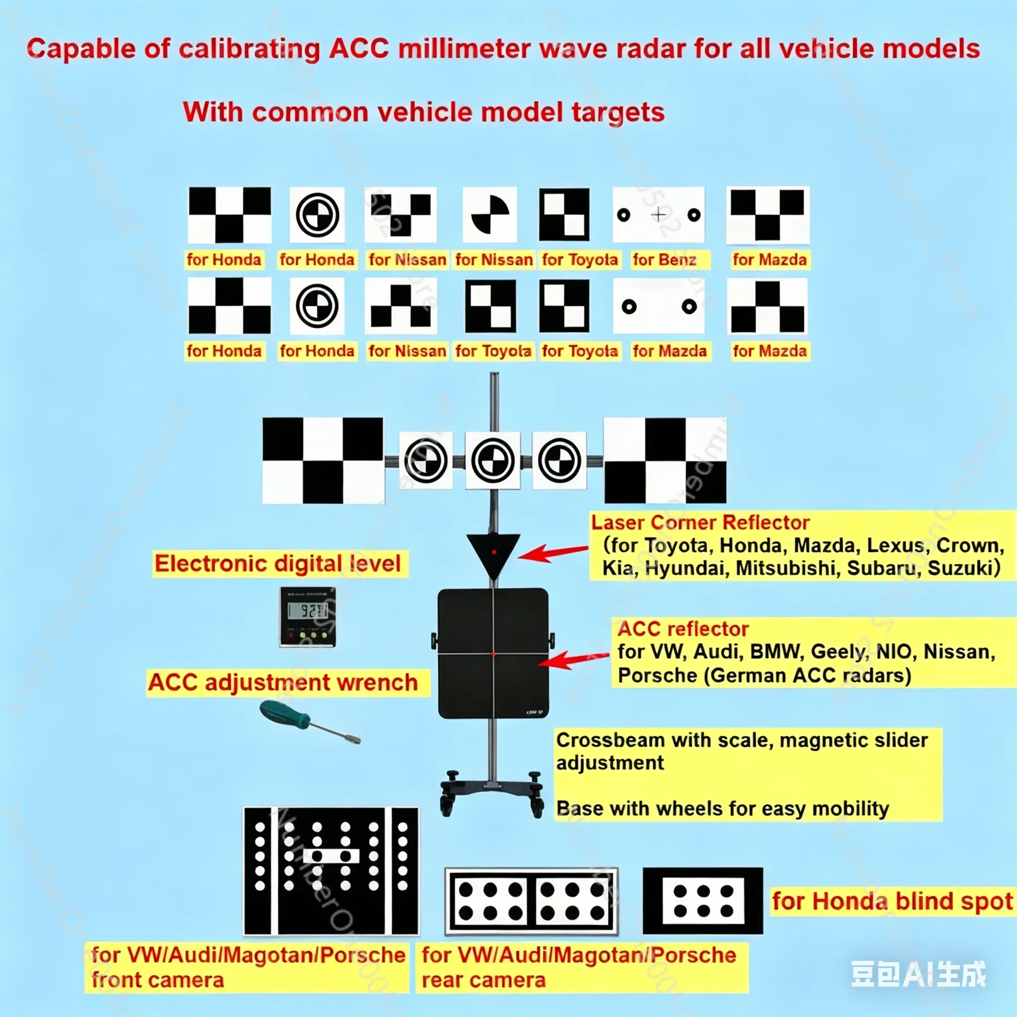 Universal ADAS Calibration Tool All-Model ACC mmWave Radar and Front Camera Cali