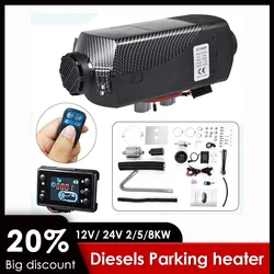 2/5/8KW 12V/24V Car Air Fuel Heater Compact Low Noise For Truck Boat Van RV- To Replace E/berspacher D4,W-ebasto Diesel Heater