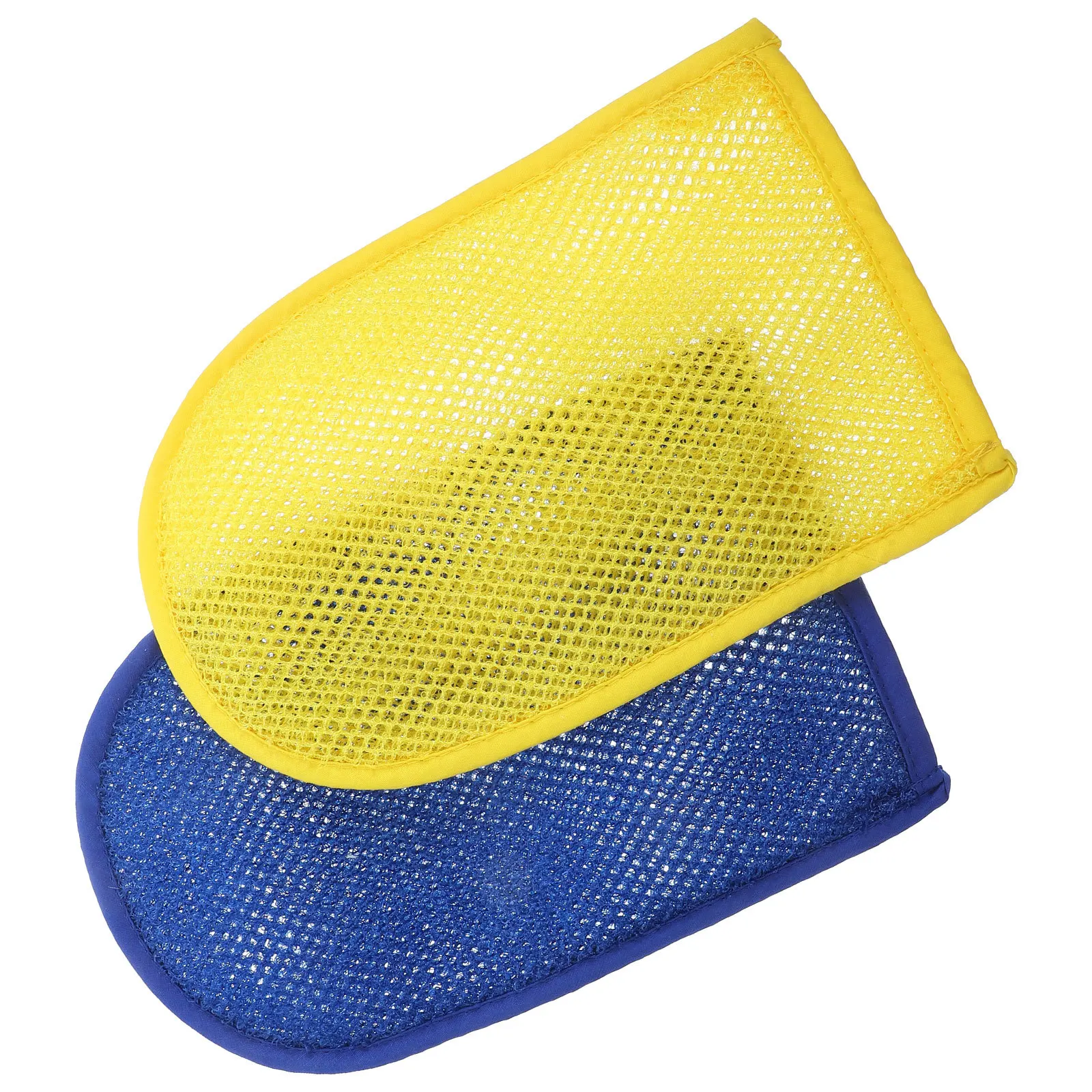 2 قطعة قفازات التقشير للاستحمام منظف الجسم حمام قفاز عميق نظيف التقشير الظهر الرقبة الكتفين قدم الرعاية #3