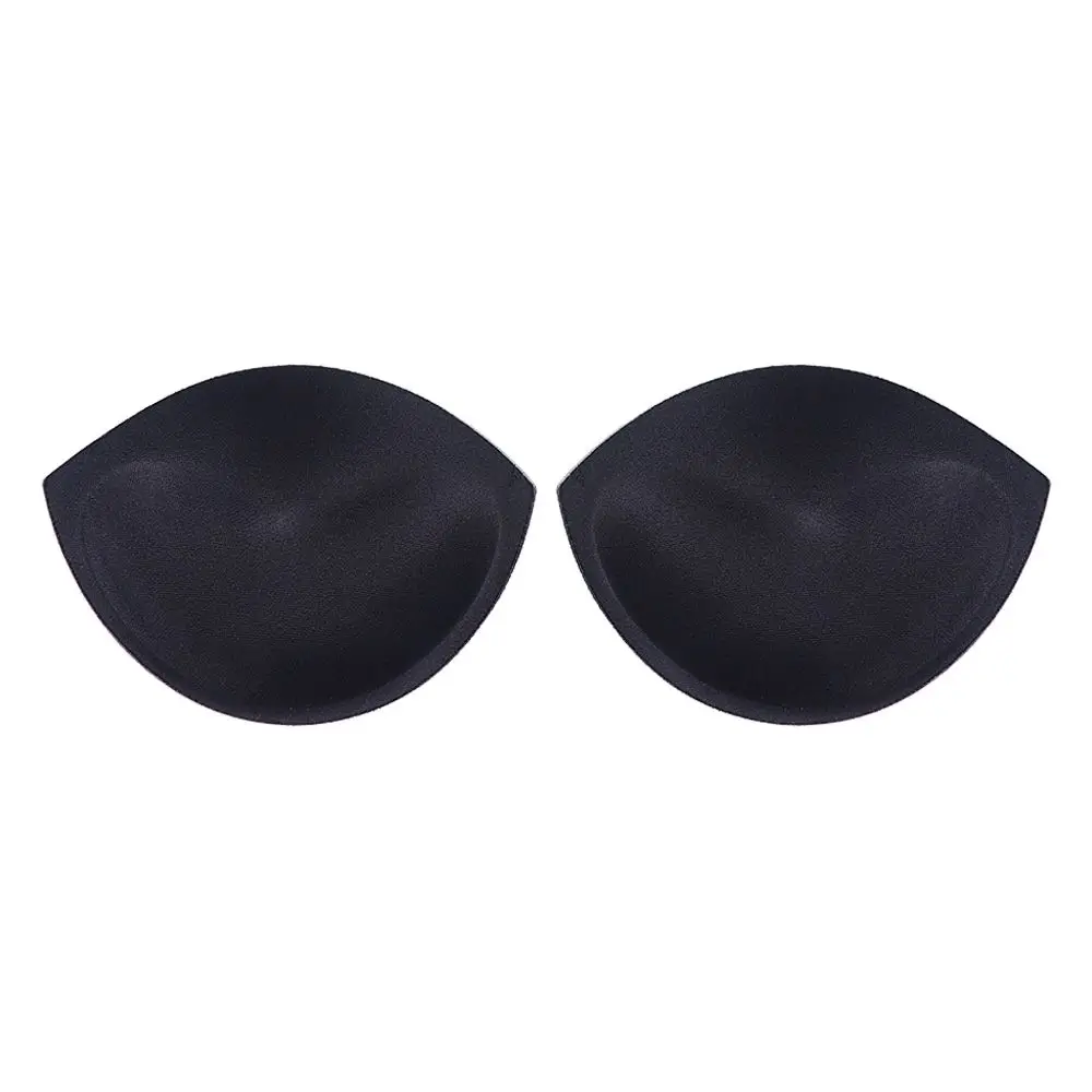 Almofadas de sutiã esponja para mulheres Push Up Breast Enhancer, acolchoamento de sutiã removível, insere copos, maiô, biquíni, íntimos, 1 par