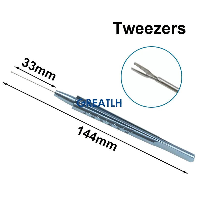 Imagem -04 - Titânio Liga Fórceps para Oftálmica Cirurgia Instrumento Fórceps e Capsulorhexis Parte 23g