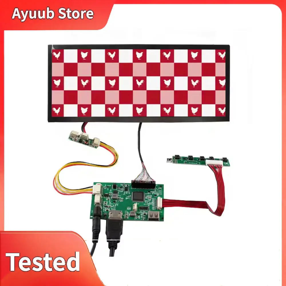

Hd-Mi Usb Lcd Controller Board And High Brightness Screen 10.3" Jj103iaa7b 1920x720 Lcd Digital Signage Advertising Display
