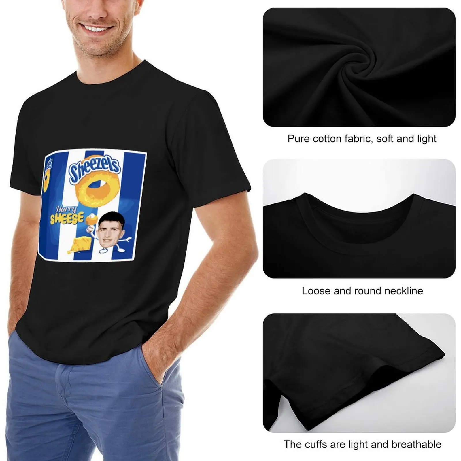 هاري شيزيل تشيسيلز حزمة تي شيرت جرافيك تي شيرت خمر رجل الملابس خمر أنيمي قميص أسود تي شيرت للرجال #5