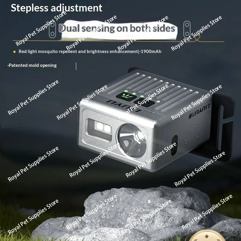 Headlight Fishing Special Long Battery Life Fishing Light Bilateral Induction Red Light Mosquito Repellent Night Fishing