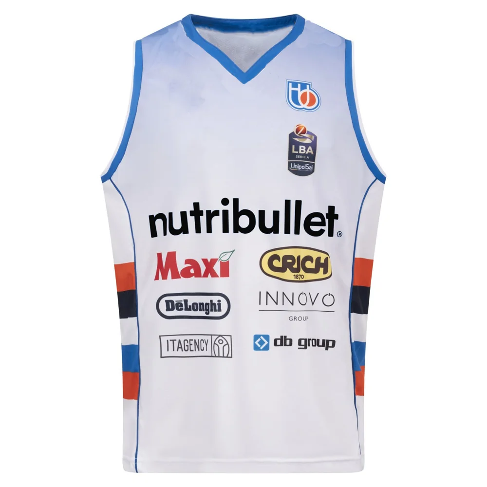 Unisex 2025 recién llegados Canotta Ufficiale TVB Bianco/Azzurro camisetas de baloncesto local visitante 3D impreso adultos niños camisetas Italia